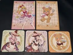 魔法つかいプリキュア スイパラ ポストカード&コースター5点 スイーツパラダイス
