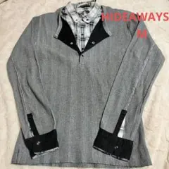 ハイダウェイニコル トップス 長袖シャツ 重ね着風 46 M メンズ