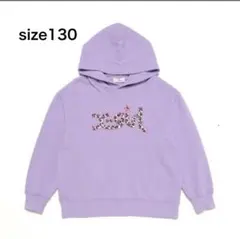 2025福袋★X-girl Stages レオパードロゴパーカー 130