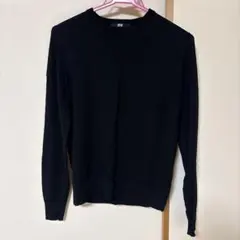 UNIQLO メリノクルーネックセーター　ブラック