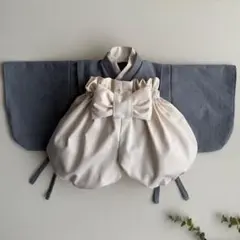 【70】ベビー袴 百日祝い お食い初め 子供着物 男の子袴