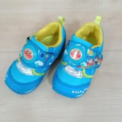 【美品】13.5cm　ムーンスター　アンパンマン スニーカー 青