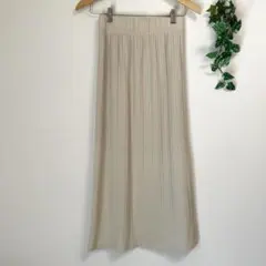 GU＊アイボリー リブ ナロースカート タイトスカート