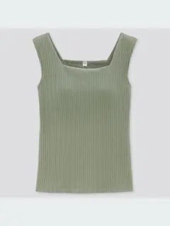 ユニクロ　ワイドリブスクエアネックブラタンクトップ　Sサイズ