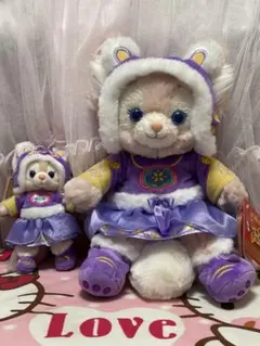 上海ディズニーランド  2022正月寅年 リーナベル とキーチェーン　 写真の子