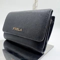 FURLA フルラ バビロン 三つ折り財布 ブラック レザー 小銭入れのサムネイル