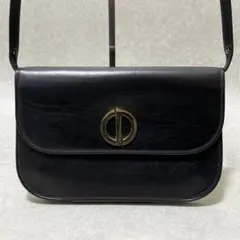 Christian Dior チェーン ショルダーバッグ ハニカム 黒 レザー - メルカリ