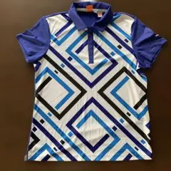 PUMA 幾何学模様 レディースゴルフシャツ