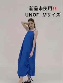 emmi ワッシャーフレアワンピース LBLU - メルカリ