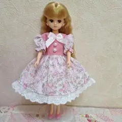 ドール服…No.512~リカちゃんサイズのワンピース