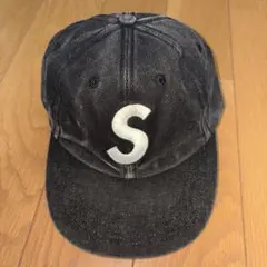 SUPREME S logo キャップ　デニム生地