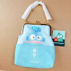 ハンギョドン御守り柄がま口ポーチ