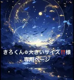 きろくん❁︎大きいサイズ‼️様専用ページ