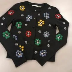 alice + olivia 花柄刺繍カーディガン　ヒジュー　難あり