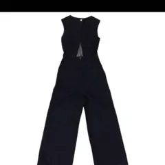 moussy ネイビー デニム サロペット オールインワン BACK SLITのサムネイル