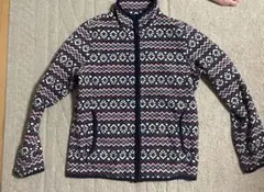 ユニクロフリース　UNIQLO フリースジャケット 150 ネイビー系