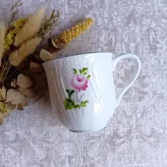 2点⭐ヘレンド アポニーベビーピンク➕️グリーン マグカップ(大) 花 