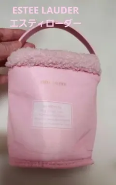 ESTEE LAUDER エスティローダー　ノベルティ　巾着ポーチ　ピンク　ボア
