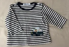 familiar ストライプ長袖Tシャツ 70