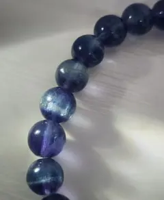 ブルー グリーン フローライト ブレスレット 天然石