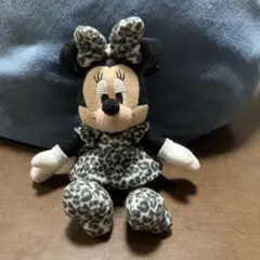 [希少！] ミニーマウス　レオパード柄ぬいぐるみチャーム