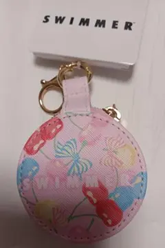しまむら粧美堂　チェリーさくらんぼピンク　ミニポーチキーホルダーのサムネイル
