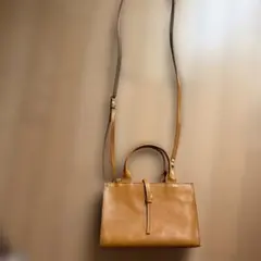 レザー ショルダーバッグ キャメルのサムネイル