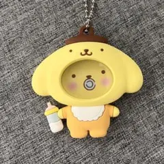 ♡サンリオ＊フォトバッジ付きマスコット　ベビーポムポムプリン♡