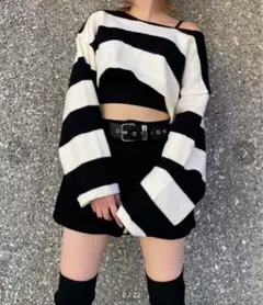 envym ボーダールーズニット