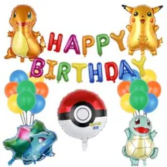 ポケモン風船　誕生日バルーン　子供バースデー風船 パーティーふうせん