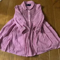 RALPH LAUREN 赤と白のワンピース 24M