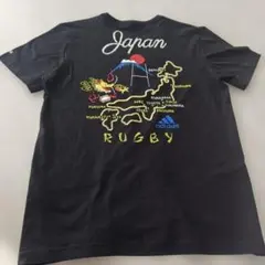 adidas アディダス Tシャツ 両面プリント 刺繍風 プリント 和柄 龍