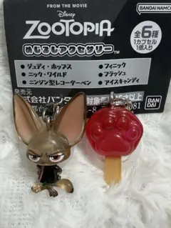 ディズニー　ズートピア　めじるしアクセサリー　アイスキャンディー　フィニック