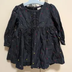 baby Gap デニムドットワンピース 12-18ヶ月