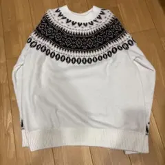 SHIPS Colors ノルディック柄ニットセーター