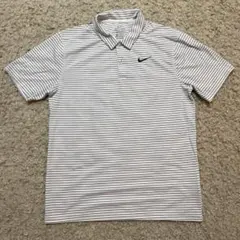 Nike DRI-FIT ストライプ ポロシャツ M