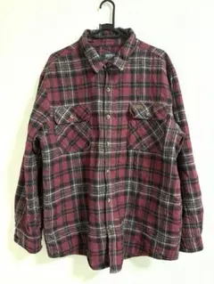SMITH'S WORK WEAR ワークシャツ チェック柄 レッド L