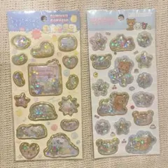 キラッとぷくぷくエアーシール　すみっこ　リラックマ