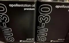 品薄 希少【2缶セット】アポロステーション エンジンオイル 5W30 4L缶