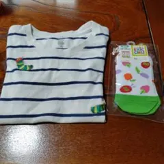 グラニフ はらぺこあおむし Tシャツ 靴下セット 110