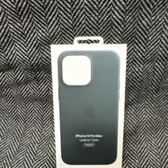 新品未開封 iPhone 14 Pro Max 純正レザーケース　グリーン