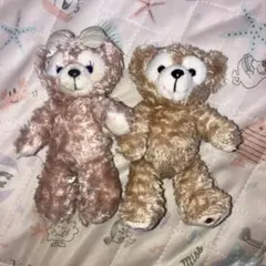 ☆ダッフィー&シェリーメイ　ぬいぐるみバッチ　2個セット　ディズニーシー☆