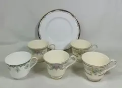 Royal Doulton ロイヤルドルトン　カップ　5客　プレート　英国製　皿のサムネイル