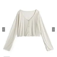 GRL シアーリブカーディガン 春服 韓国