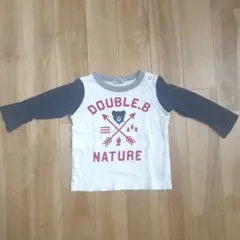 DOUBLE.B 長袖Tシャツ 80　ロンT　ミキハウス