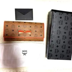 ✨新品✨レアデザイン✨MCM　長財布　リボン　コニャックのサムネイル