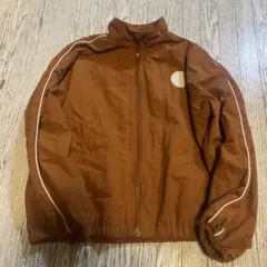 オレンジ　ジップアップジャケット　ウィンドブレーカー