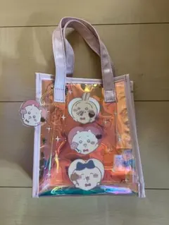 【おまけ付き】ちいかわ　オーロラミニトートバッグ　ちいかわうさぎ　ハチワレ