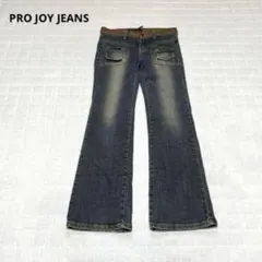 【PRO JOY JEANS】デニム　ジーンズ　ブーツカット　y2k 韓国製のサムネイル