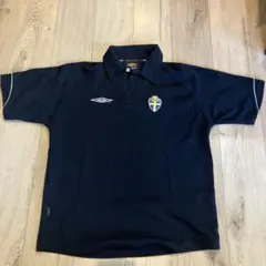 UMBRO アンブロ スウェーデン代表　ポロシャツ　ネイビー　プロトレーニング